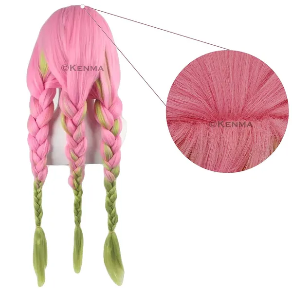 Demon_Slayer_Kanroji_Mitsuri_Braid_Long_Straight_Ombre_Green_Pink_With_Bangs_For_Anime_Women_Hair_Cosplay_For_All
