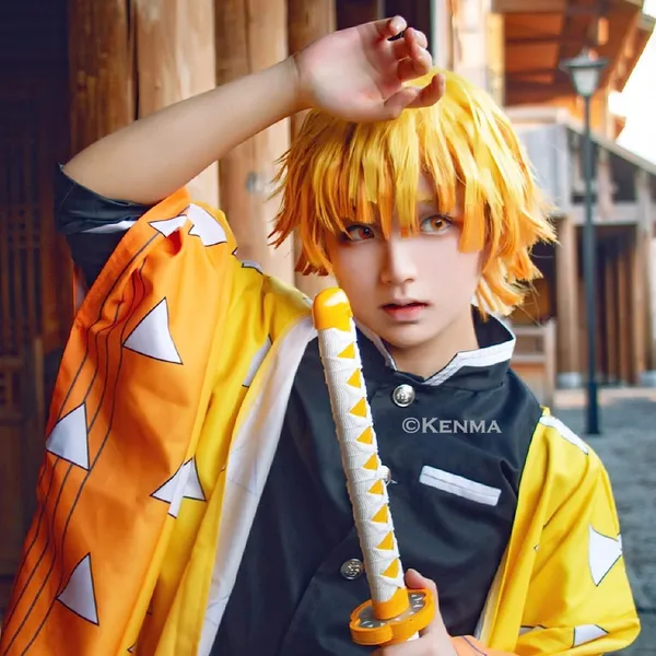 Demon_Slayer_Zenitsu_Agatsuma_Japanese_Anime_Costume_Cosplay_Hair_For_Women_Men_Halloween_For_All