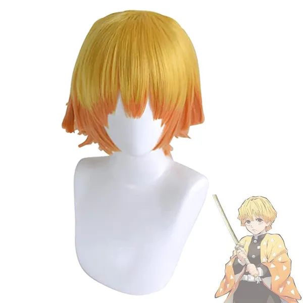 Demon_Slayer_Zenitsu_Agatsuma_Japanese_Anime_Costume_Cosplay_Hair_For_Women_Men_Halloween_For_All