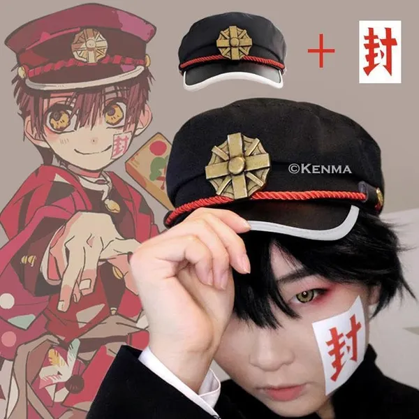 Jibaku_Shounen_Hanako_Kun_Toilet-Bound_Hanako-Kun_Yugi_Amane_Hanako-Kun_Men_Halloween_Cosplay_Costume_Hat_Only_For_All