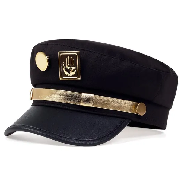 Jojo'S_Bizarre_Adventure_Anime_Jotaro_Kujos_Cap_Black_For_Cosplay_Halloween_For_All