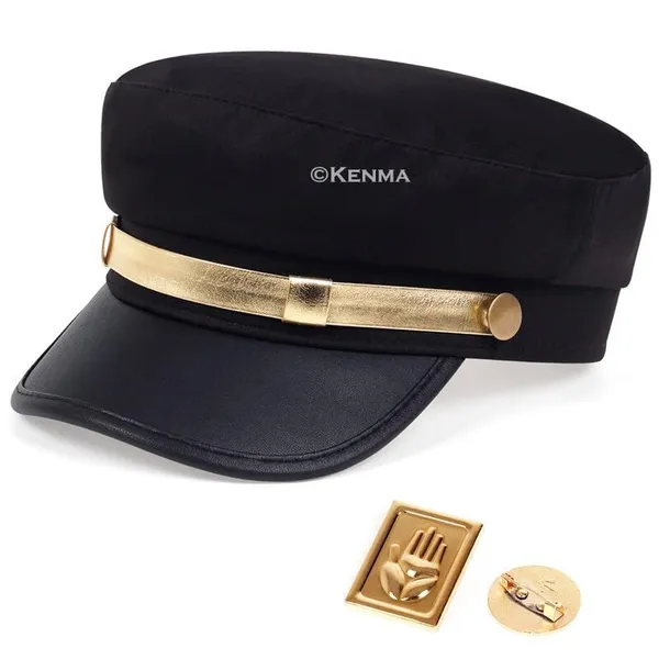 Jojo'S_Bizarre_Adventure_Anime_Jotaro_Kujos_Cap_Black_For_Cosplay_Halloween_For_All