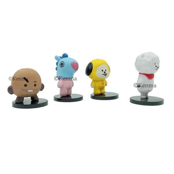 Bts_Bt21_Bangtan_Boys_Shooky_Mang_Chimmy_And_Rj_Set_Of_4_Sitting_Action_Figure_(5L_X_7W_X_7H_Cm)