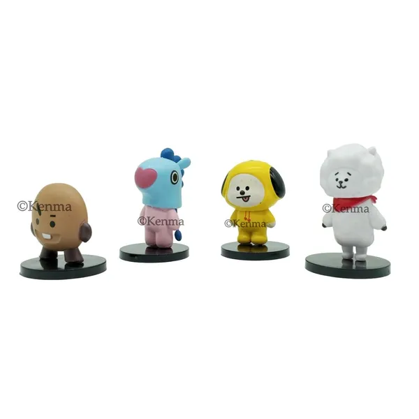 Bts_Bt21_Bangtan_Boys_Shooky_Mang_Chimmy_And_Rj_Set_Of_4_Sitting_Action_Figure_(5L_X_7W_X_7H_Cm)