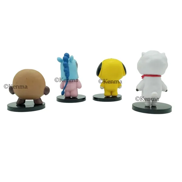 Bts_Bt21_Bangtan_Boys_Shooky_Mang_Chimmy_And_Rj_Set_Of_4_Sitting_Action_Figure_(5L_X_7W_X_7H_Cm)