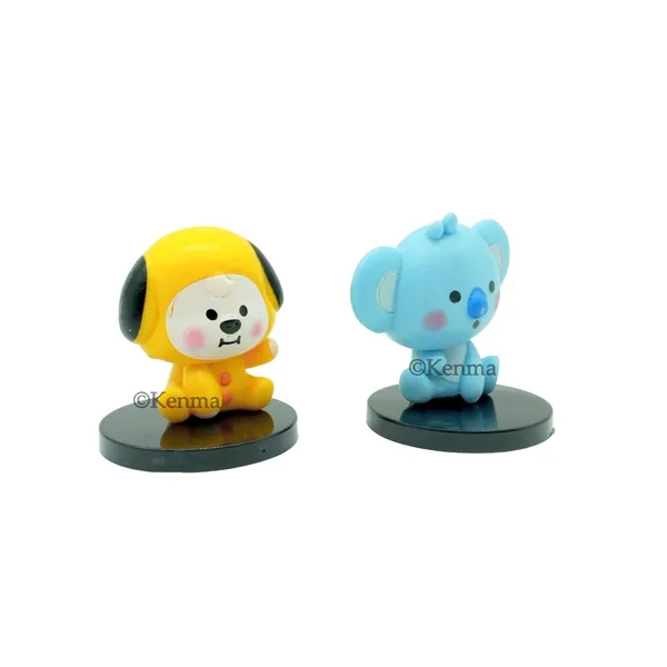 Bts_Bt21_Sitting_Chimmy_-_Koya_Set_Of_2_Action_Figures_(35L_X_65W_X_70H_Millimeters)