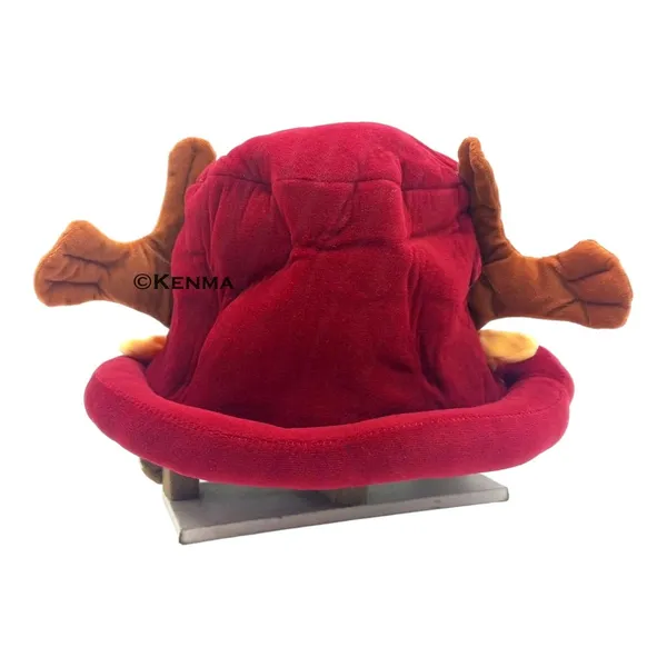 One_Piece_Themed_Tony_Tony_Chopper_Hat_Plush_Cap_For_Cosplay_Outfit_Prop_Accessory_Halloween_Maroon_Hat_Model_4