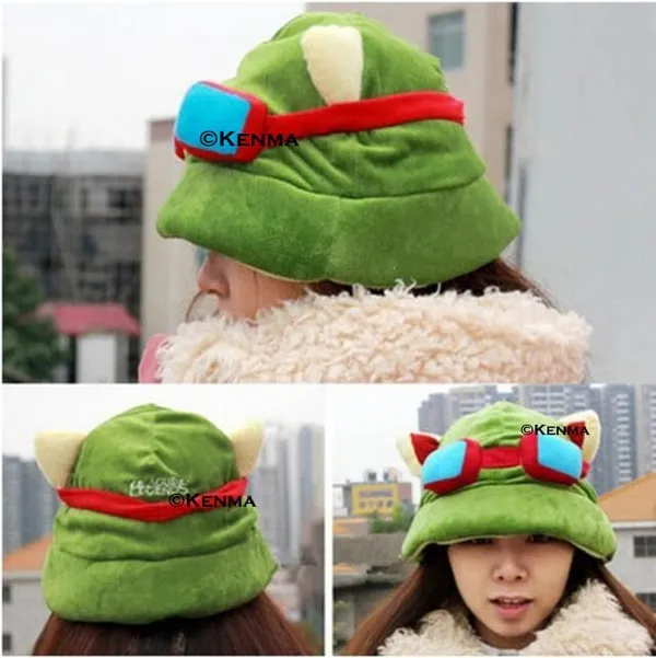 League_Of_Legends_Themed_Lol_Teemo_Hat_Plush_Cap_For_Cosplay_Outfit_Prop_Accessory_Halloween_Hat