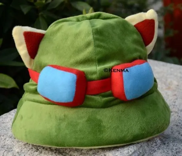 League_Of_Legends_Themed_Lol_Teemo_Hat_Plush_Cap_For_Cosplay_Outfit_Prop_Accessory_Halloween_Hat