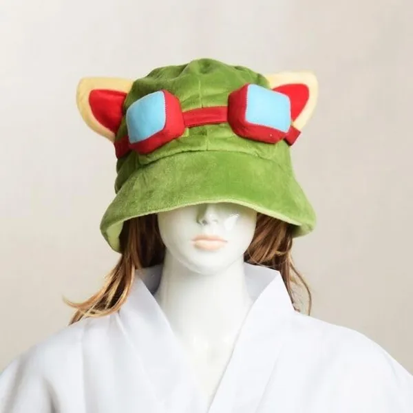 League_Of_Legends_Themed_Lol_Teemo_Hat_Plush_Cap_For_Cosplay_Outfit_Prop_Accessory_Halloween_Hat