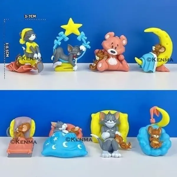 Tom_Cat_&_Jerry_Mouse_Sleeping_8_Pcs_Figure_Toy_Doll_Statue_Merchandise_For_Cartoon_Lovers_Dreamy_Cartoon_Figurines_Pvc_Action_Figures_(8_Cm)