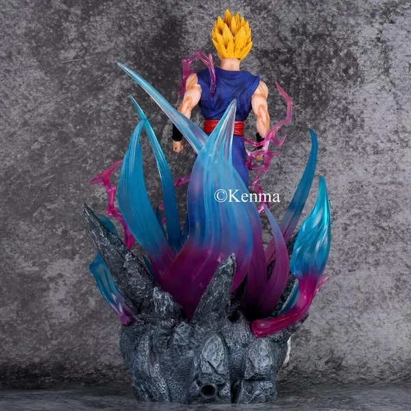 Dbz_Ulimate_Gohan_With_3_Interchangable_Heads_And_Light_Action_Figure_Pvc_Anime_Figurine_Collectible_Model_Toy_(43_Cm)