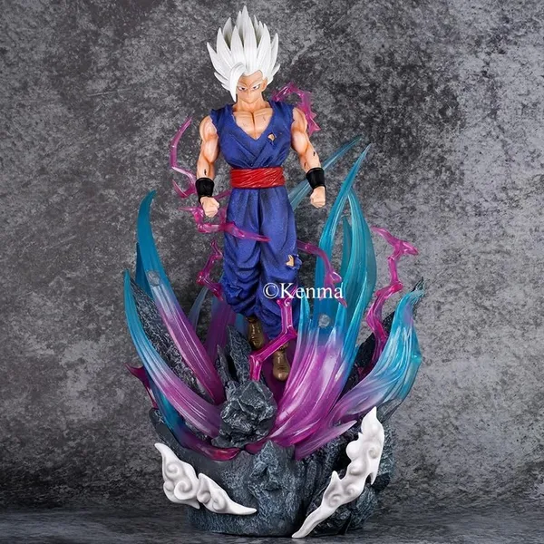 Dbz_Ulimate_Gohan_With_3_Interchangable_Heads_And_Light_Action_Figure_Pvc_Anime_Figurine_Collectible_Model_Toy_(43_Cm)