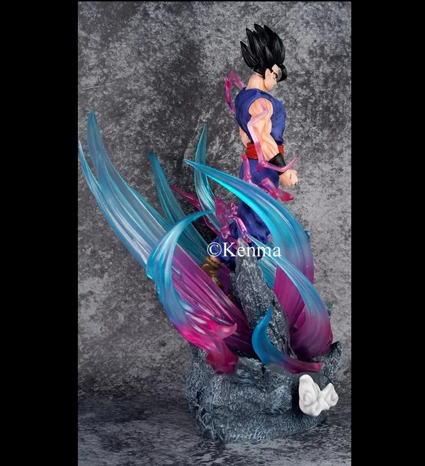 Dbz_Ulimate_Gohan_With_3_Interchangable_Heads_And_Light_Action_Figure_Pvc_Anime_Figurine_Collectible_Model_Toy_(43_Cm)