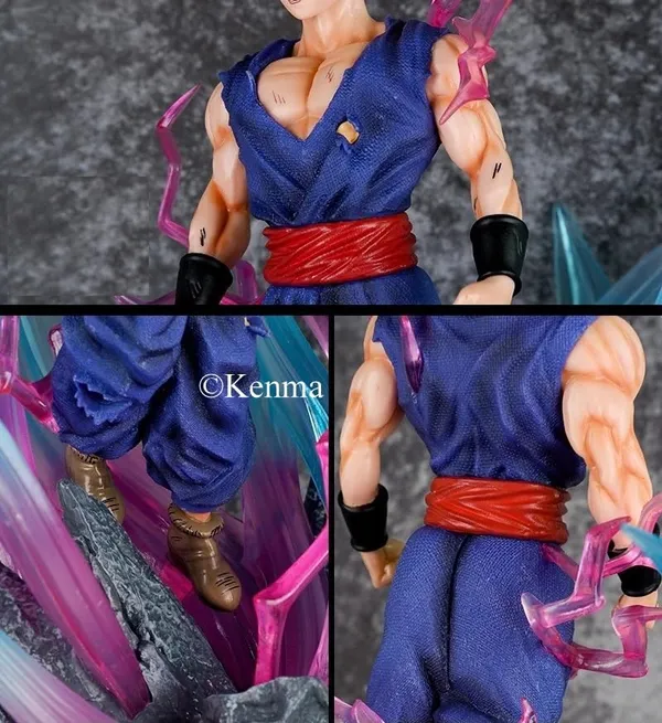 Dbz_Ulimate_Gohan_With_3_Interchangable_Heads_And_Light_Action_Figure_Pvc_Anime_Figurine_Collectible_Model_Toy_(43_Cm)