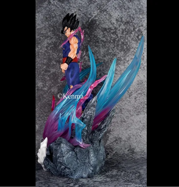 Dbz_Ulimate_Gohan_With_3_Interchangable_Heads_And_Light_Action_Figure_Pvc_Anime_Figurine_Collectible_Model_Toy_(43_Cm)