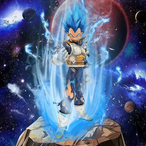 Dbz_Vegeta_With_4_Interchangable_Heads_Battle_Mode_Action_Figure_Pvc_Anime_Figurine_Collectible_Model_Toy_(45_Cm)