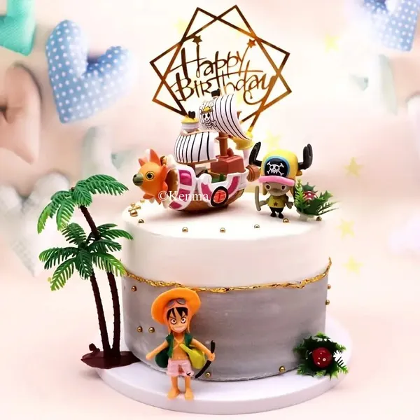One_Piece_Thousand_Sunny_Ship_Mokey_D_Luffy_Ship_Miniature_Model_Action_Figure_Pvc_Anime_Figurine_Merchandise_Collectible_Model_Toy_Statue_(10_Cm)
