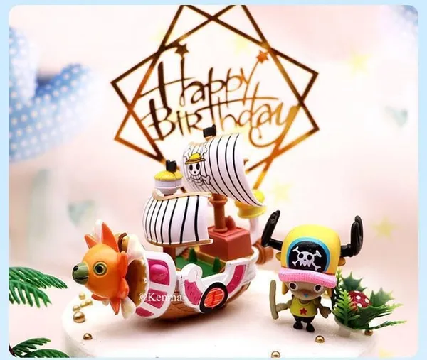 One_Piece_Thousand_Sunny_Ship_Mokey_D_Luffy_Ship_Miniature_Model_Action_Figure_Pvc_Anime_Figurine_Merchandise_Collectible_Model_Toy_Statue_(10_Cm)