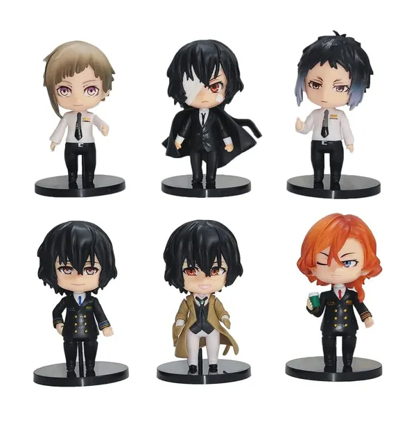 Bungo_Stray_Dogs_6_Pcs_Set_Q_Ver._Figure_Nakajima_Atsushi_Dazai_Osamu_Akiko_Yosano_Anime_Model_Toy_Dolls_(10L_X_5W_X_10H_Cm)