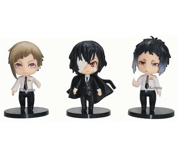 Bungo_Stray_Dogs_6_Pcs_Set_Q_Ver._Figure_Nakajima_Atsushi_Dazai_Osamu_Akiko_Yosano_Anime_Model_Toy_Dolls_(10L_X_5W_X_10H_Cm)