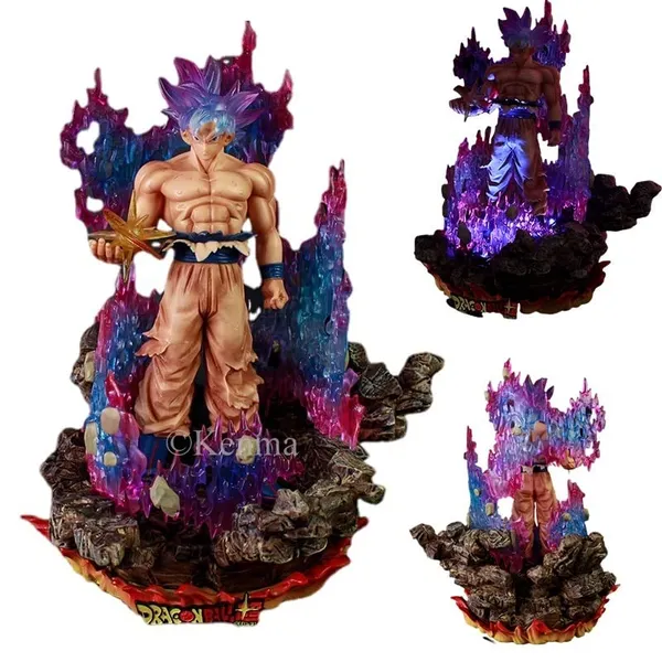 |_Dbz_Son_Goku_Super_Saiyan_Anime_Action_Figure_|_An_Awakening_Ultra_Instinct_Version_|_Glow_Pvc_Collectible_Figure_Model_Toy_(35_Cm)