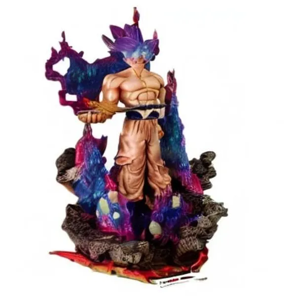 |_Dbz_Son_Goku_Super_Saiyan_Anime_Action_Figure_|_An_Awakening_Ultra_Instinct_Version_|_Glow_Pvc_Collectible_Figure_Model_Toy_(35_Cm)