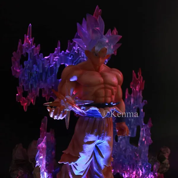 |_Dbz_Son_Goku_Super_Saiyan_Anime_Action_Figure_|_An_Awakening_Ultra_Instinct_Version_|_Glow_Pvc_Collectible_Figure_Model_Toy_(35_Cm)