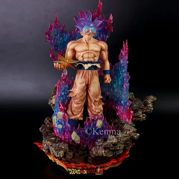 |_Dbz_Son_Goku_Super_Saiyan_Anime_Action_Figure_|_An_Awakening_Ultra_Instinct_Version_|_Glow_Pvc_Collectible_Figure_Model_Toy_(35_Cm)