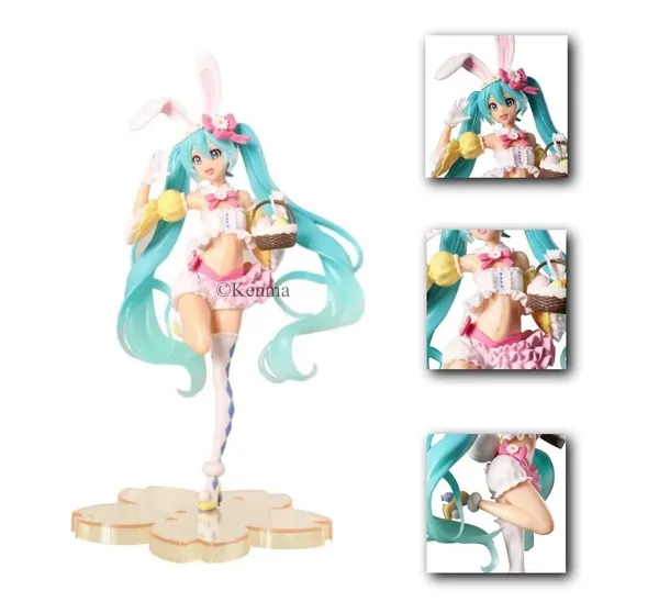 White_Green_Hatsune_Miku_Action_Figure_Anime_Spring_Cloth_Blossom_Dress_Miku_Figure_Statue_Toy_For_Collection_(7.8_Inch)