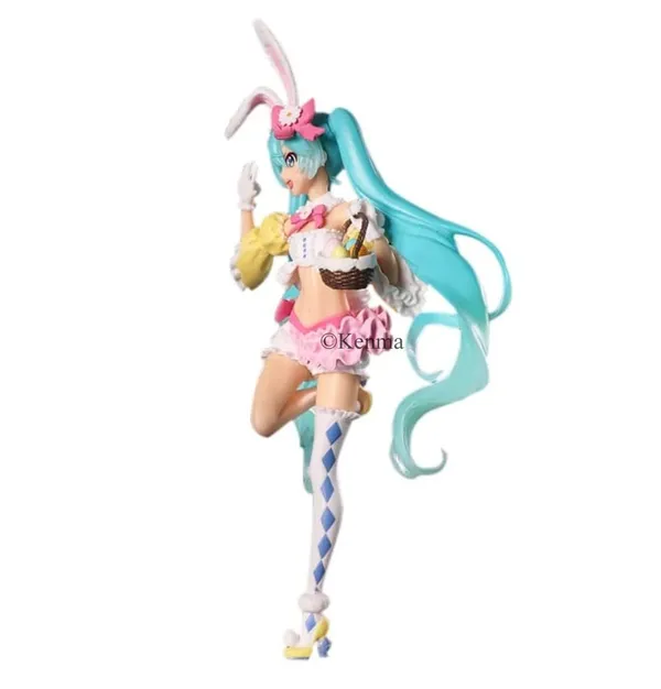 White_Green_Hatsune_Miku_Action_Figure_Anime_Spring_Cloth_Blossom_Dress_Miku_Figure_Statue_Toy_For_Collection_(7.8_Inch)