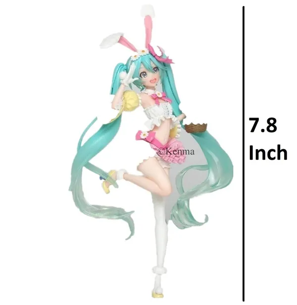 White_Green_Hatsune_Miku_Action_Figure_Anime_Spring_Cloth_Blossom_Dress_Miku_Figure_Statue_Toy_For_Collection_(7.8_Inch)