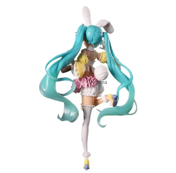 White_Green_Hatsune_Miku_Action_Figure_Anime_Spring_Cloth_Blossom_Dress_Miku_Figure_Statue_Toy_For_Collection_(7.8_Inch)