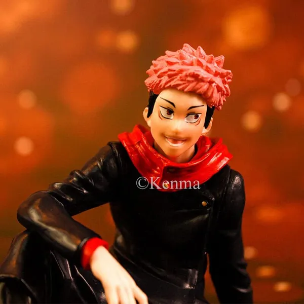 Jujutsu_Kaisen_Itadori_Yuji_Anime_Action_Figure_Sitting_Posture_Version_Pvc_Collection_Model_Dolls_Toys_(8L_X_10W_X_8H_Cm)