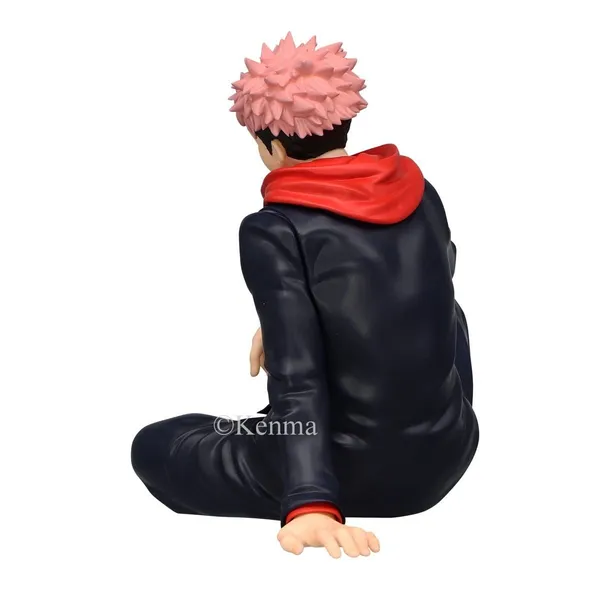 Jujutsu_Kaisen_Itadori_Yuji_Anime_Action_Figure_Sitting_Posture_Version_Pvc_Collection_Model_Dolls_Toys_(8L_X_10W_X_8H_Cm)