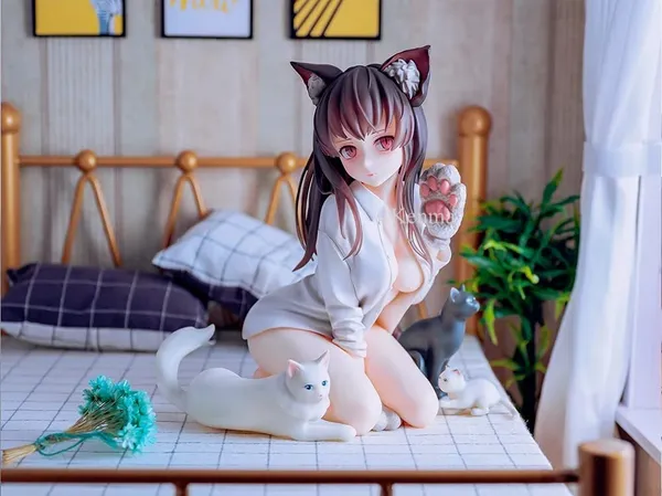 Koyafu_Cat_Girl_Mia_Anime_Figure_Pc_Action_Figurine_Collectible_Model_(15L_X_10W_X_15H_Cm)