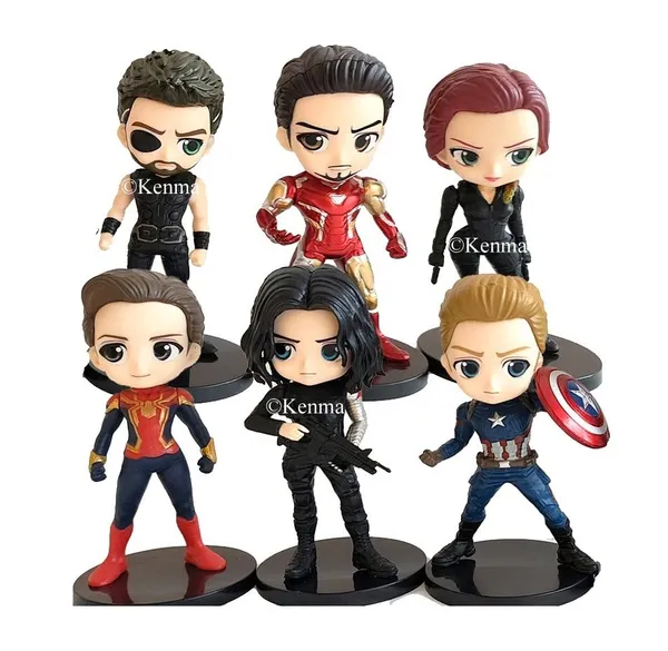 Marvel_Avengers_Superheroes_Set_Of_6_Action_Figures_Bucky_Barnes_Winter_Soldier_Dolls_Iron_Man_Spider_Man_Action_Figures_Natasha_Romanoff_Black_Widow_Thor_Model_Toys