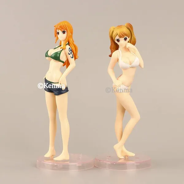 One_Piece_Swimsuit_Edition_Set_Of_3_Action_Figures_|_Pvc_Anime_Figures_Boa_Hancock_Nami_Brin_Bathtub_Moel_Toy_Pirate_King_Play_Statue_Collectibles_(18_Cm)