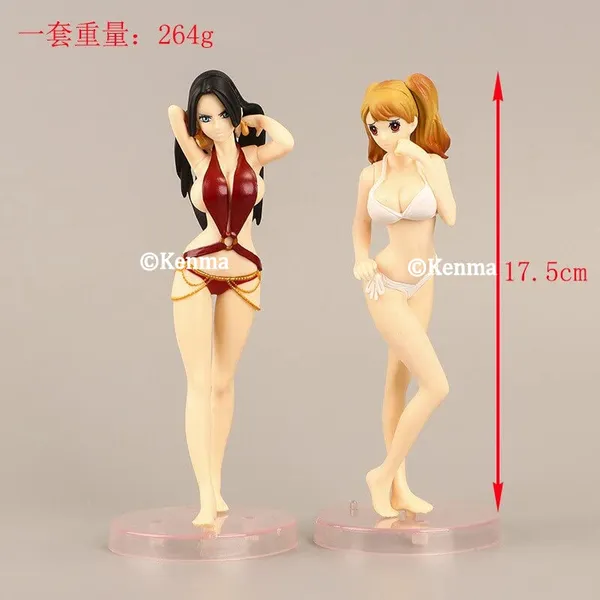 One_Piece_Swimsuit_Edition_Set_Of_3_Action_Figures_|_Pvc_Anime_Figures_Boa_Hancock_Nami_Brin_Bathtub_Moel_Toy_Pirate_King_Play_Statue_Collectibles_(18_Cm)