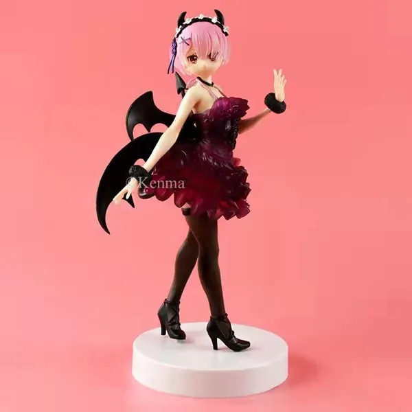 Re_Zero_Starting_Life_In_Another_World_Rem_Figure_Ram_Rem_Devil_Mode_Pvc_Action_Figure_Toy_Model_Doll_(23L_X_11W_X_23H_Cm)