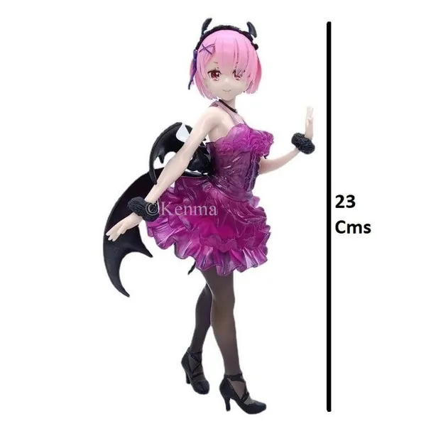 Re_Zero_Starting_Life_In_Another_World_Rem_Figure_Ram_Rem_Devil_Mode_Pvc_Action_Figure_Toy_Model_Doll_(23L_X_11W_X_23H_Cm)