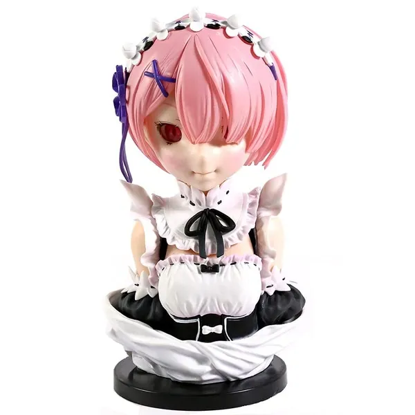 Rezero_Ichiban_Kuji_Ram_Model_A_Action_Figure_|_Pvc_Anime_Figure_Weeb_Manga_Bust_Collectible_Model_Toy_(21_Cm)