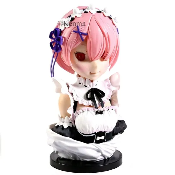 Rezero_Ichiban_Kuji_Ram_Model_A_Action_Figure_|_Pvc_Anime_Figure_Weeb_Manga_Bust_Collectible_Model_Toy_(21_Cm)
