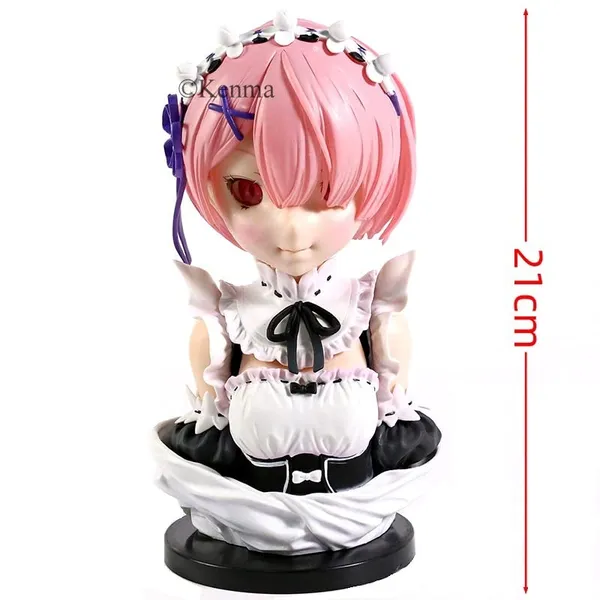 Rezero_Ichiban_Kuji_Ram_Model_A_Action_Figure_|_Pvc_Anime_Figure_Weeb_Manga_Bust_Collectible_Model_Toy_(21_Cm)