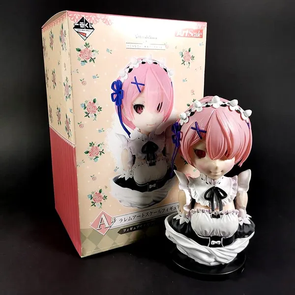 Rezero_Ichiban_Kuji_Ram_Model_A_Action_Figure_|_Pvc_Anime_Figure_Weeb_Manga_Bust_Collectible_Model_Toy_(21_Cm)