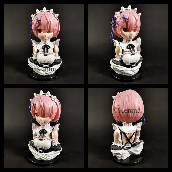 Rezero_Ichiban_Kuji_Ram_Model_A_Action_Figure_|_Pvc_Anime_Figure_Weeb_Manga_Bust_Collectible_Model_Toy_(21_Cm)