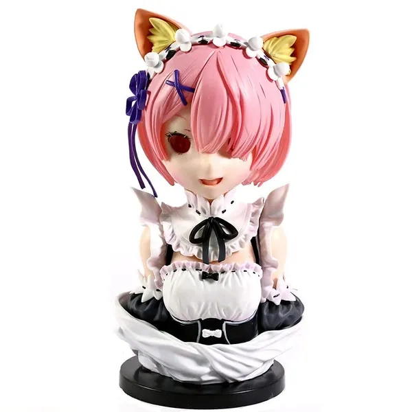 Rezero_Ichiban_Kuji_Ram_Model_B_Action_Figure_|_Pvc_Anime_Figure_Weeb_Manga_Bust_Collectible_Model_Toy_(21_Cm)
