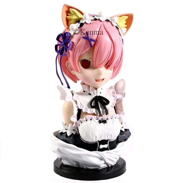 Rezero_Ichiban_Kuji_Ram_Model_B_Action_Figure_|_Pvc_Anime_Figure_Weeb_Manga_Bust_Collectible_Model_Toy_(21_Cm)