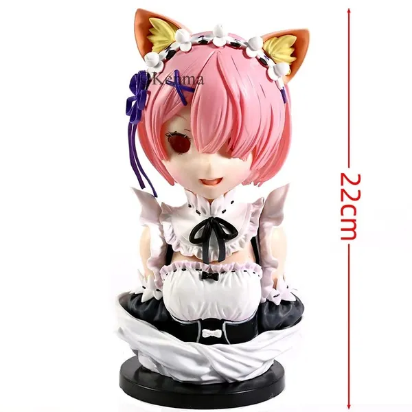 Rezero_Ichiban_Kuji_Ram_Model_B_Action_Figure_|_Pvc_Anime_Figure_Weeb_Manga_Bust_Collectible_Model_Toy_(21_Cm)