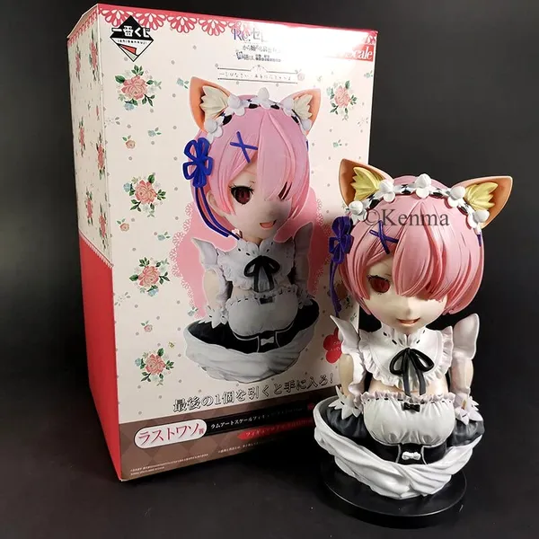 Rezero_Ichiban_Kuji_Ram_Model_B_Action_Figure_|_Pvc_Anime_Figure_Weeb_Manga_Bust_Collectible_Model_Toy_(21_Cm)